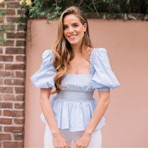 Petersyn Chelsea Top Blue XS